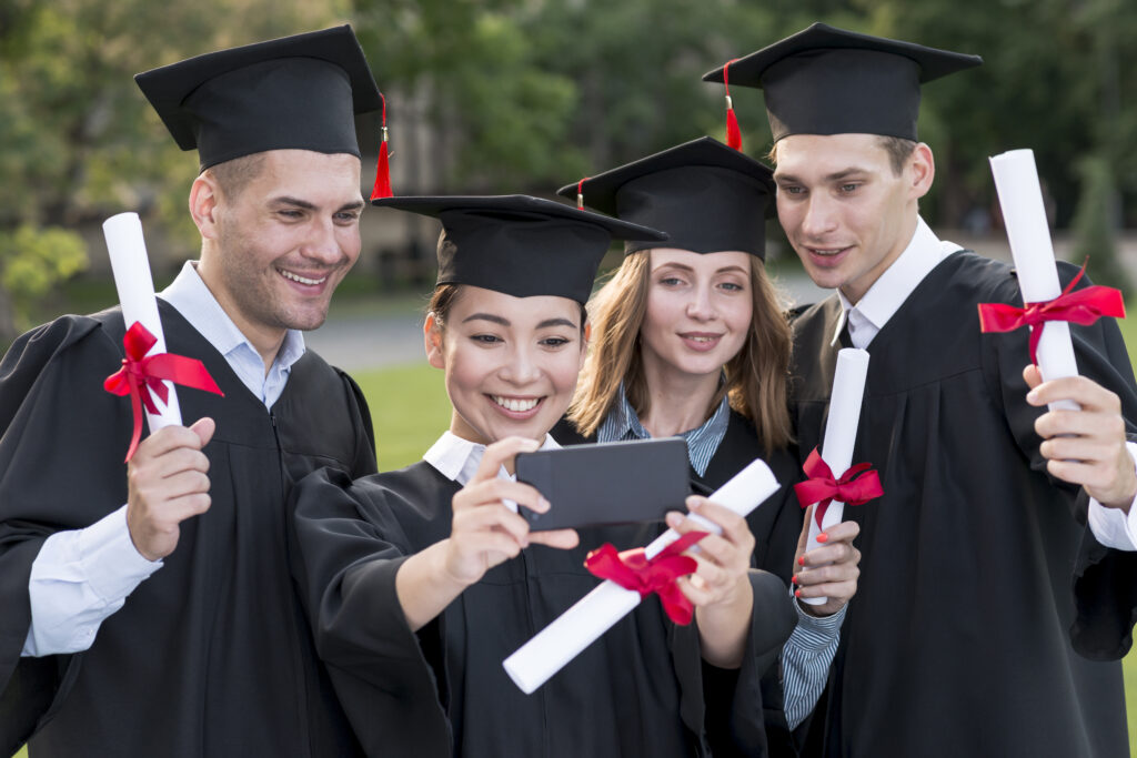 graduation ceremony of US students